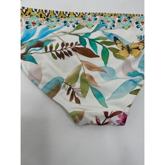 Johnny Was Dreamer Hipster Bikini Bottom White Butterfly Size XS NWT White - Picture 6 of 6